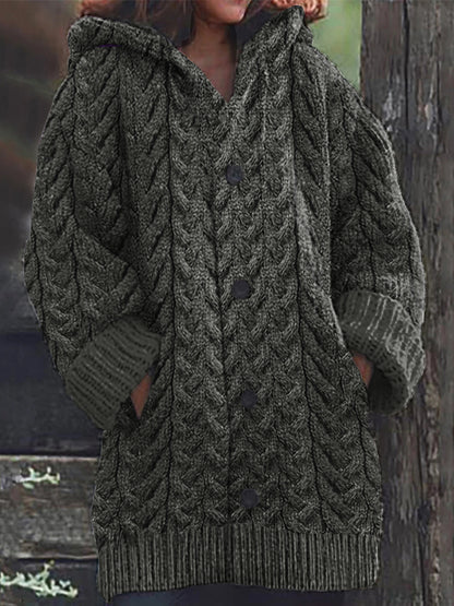 Women's Super Soft Honeycomb Aran Crew Neck Sweater artswardrobe