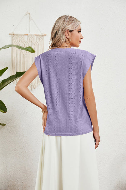 EP | Gilet d'été T-shirt à manches courtes creuses