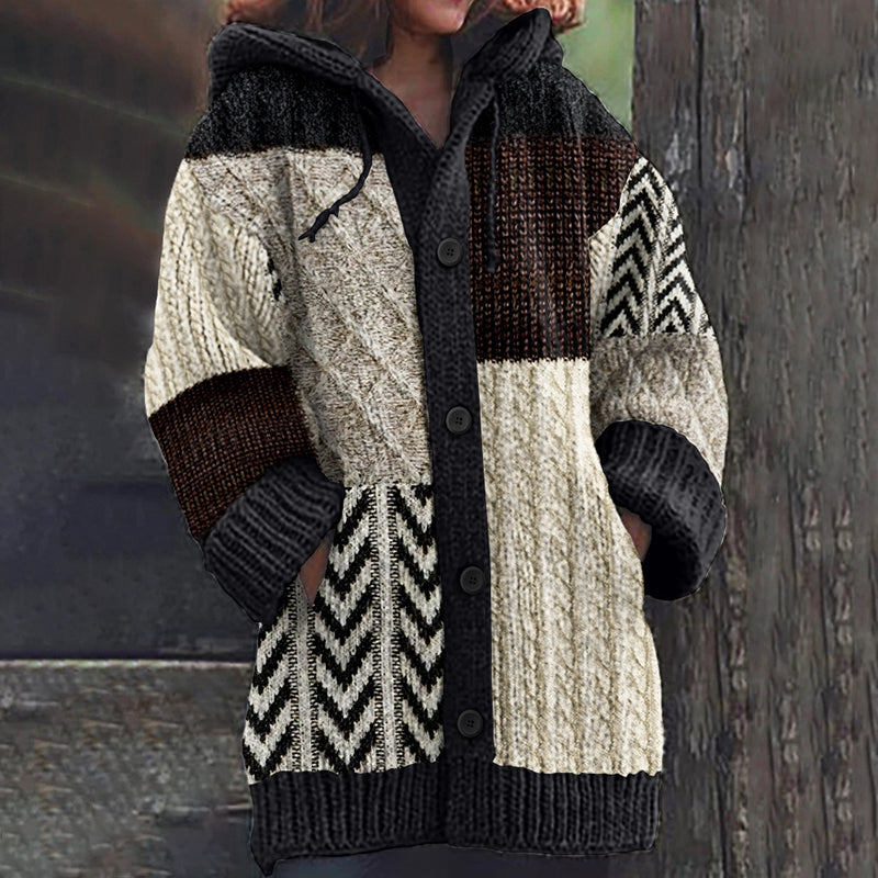 Cardigan au design réfléchi