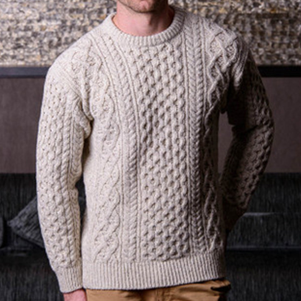 Vintage Chunky Diamond Knit Warm Sweater artswardrobe