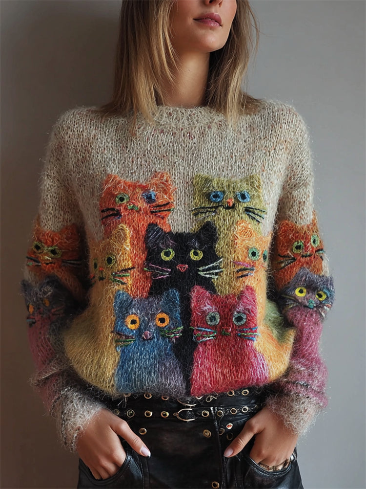 Pull au design réfléchi