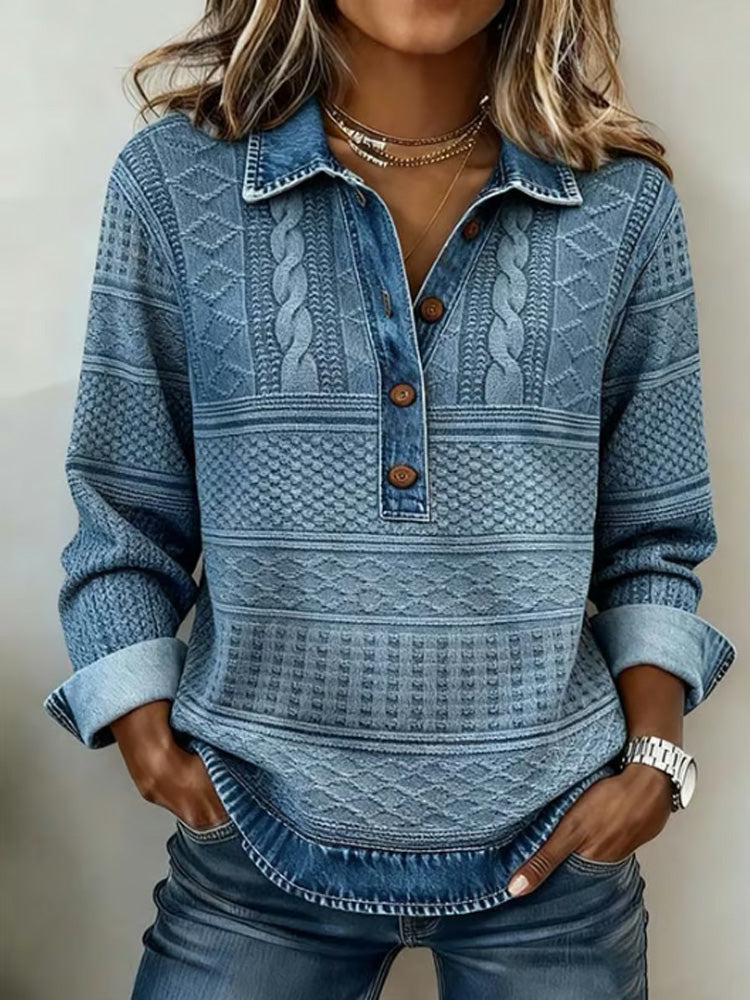 Pull au design réfléchi