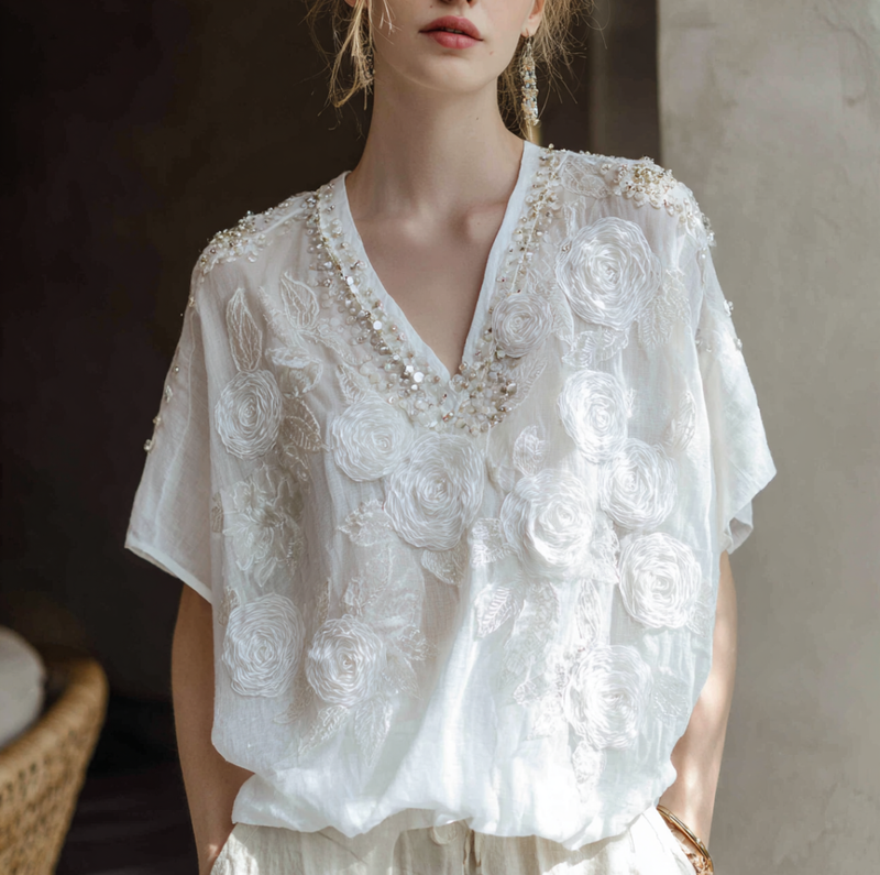 Chemise au style vintage intemporel