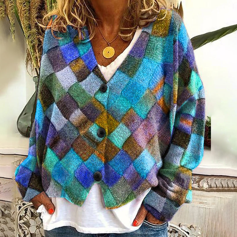 Cardigan au design réfléchi