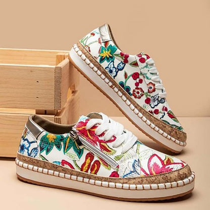 EP | Chaussures de sport simples avec fleurs