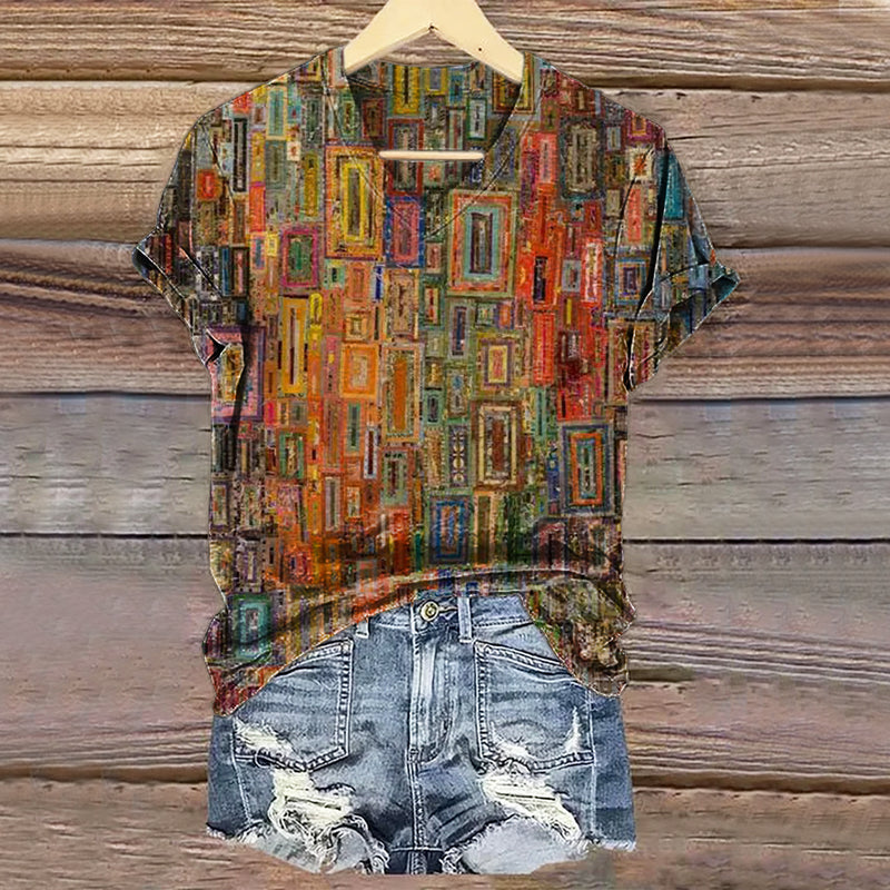 T-Shirt au design réfléchi