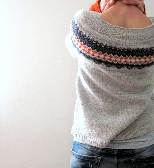 EP | Pull gris style boho