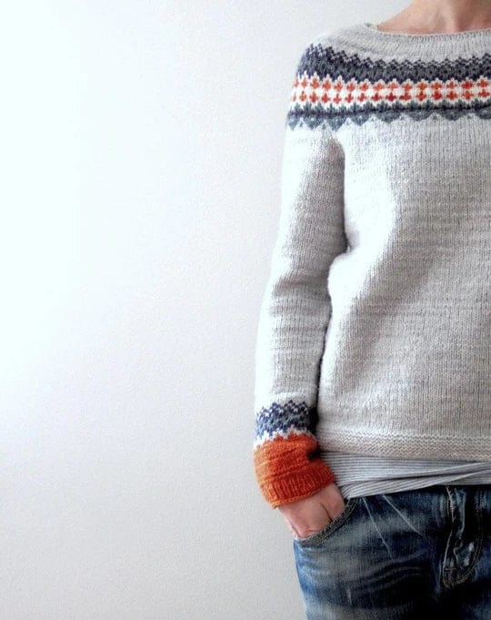 EP | Pull gris style boho