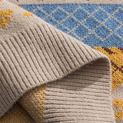 EP | Pull-over en tricot rétro-décontracté 2024