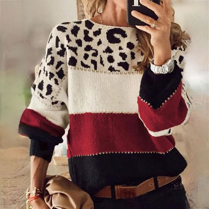 EP | Pull élégant avec motif léopard