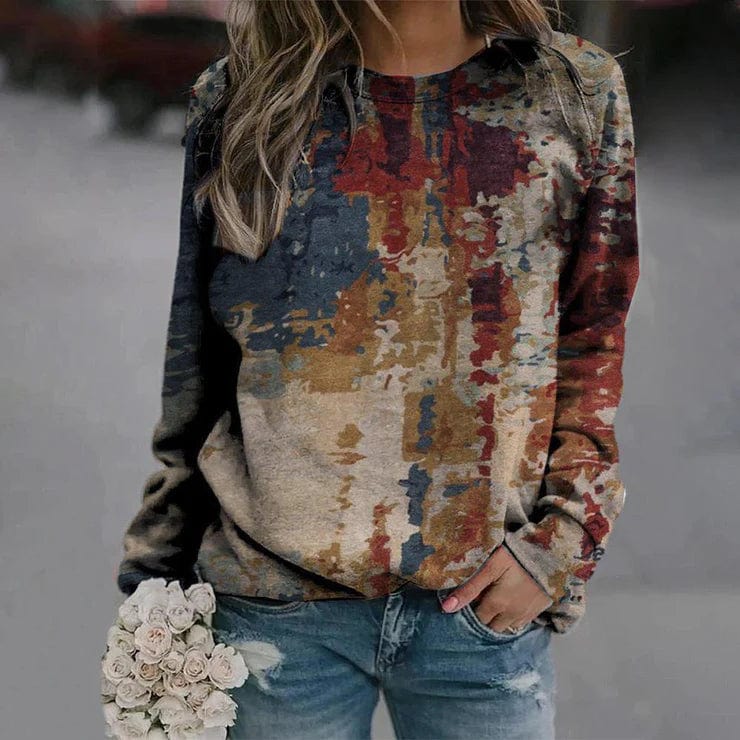 EP | Pull à l'imprimé abstrait