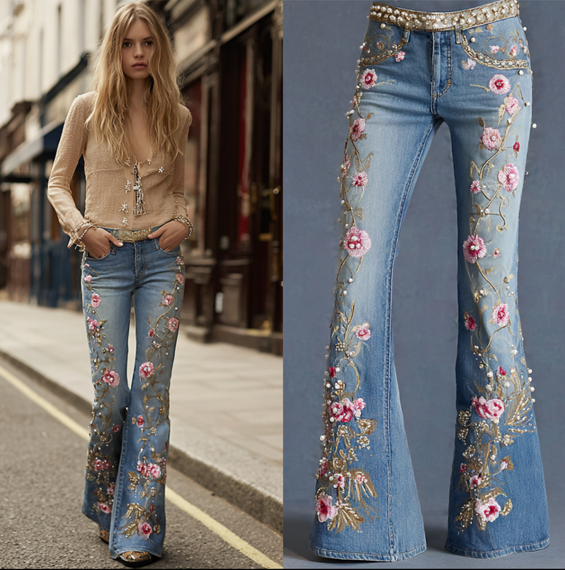Pantalon au style vintage intemporel