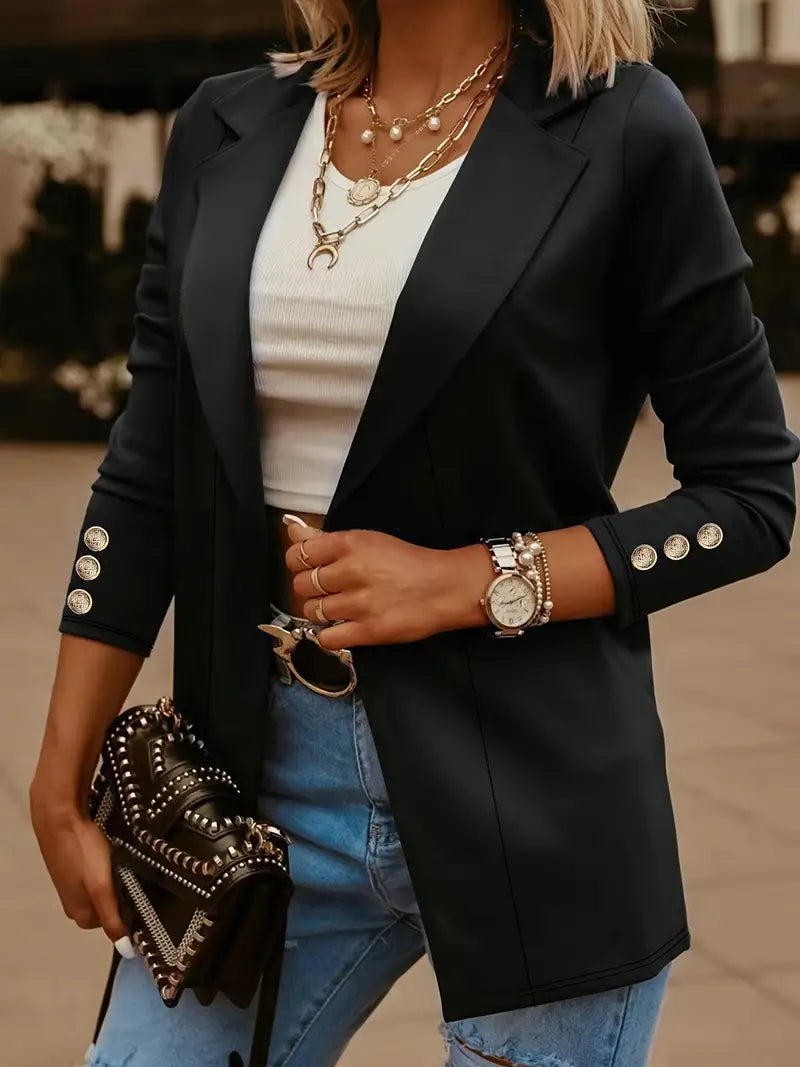 EP | élégant blazer à manches longues pour le printemps