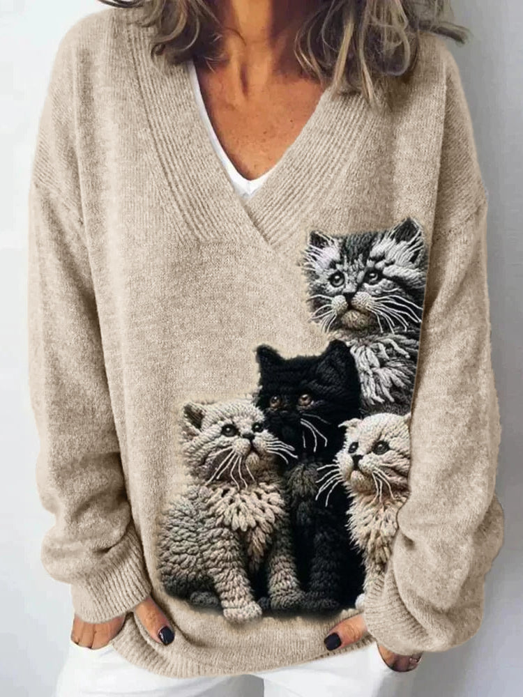 Pull au design réfléchi