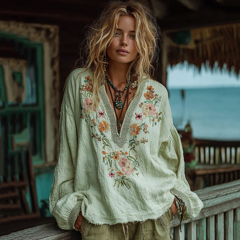 Haut au style vintage intemporel