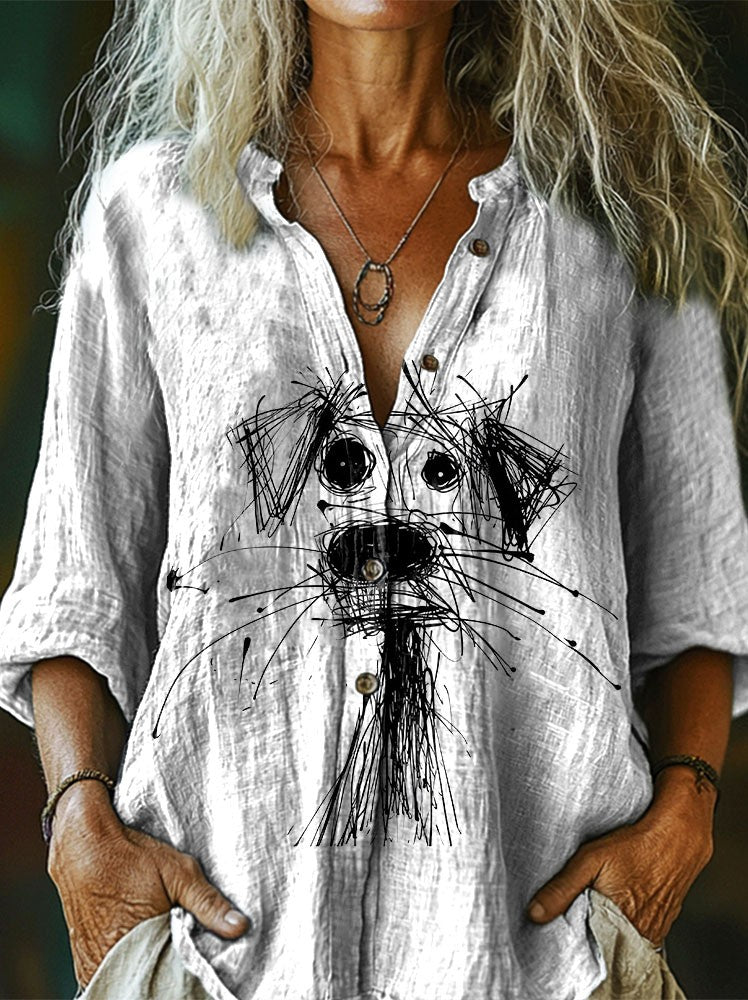 Chemise au style vintage intemporel