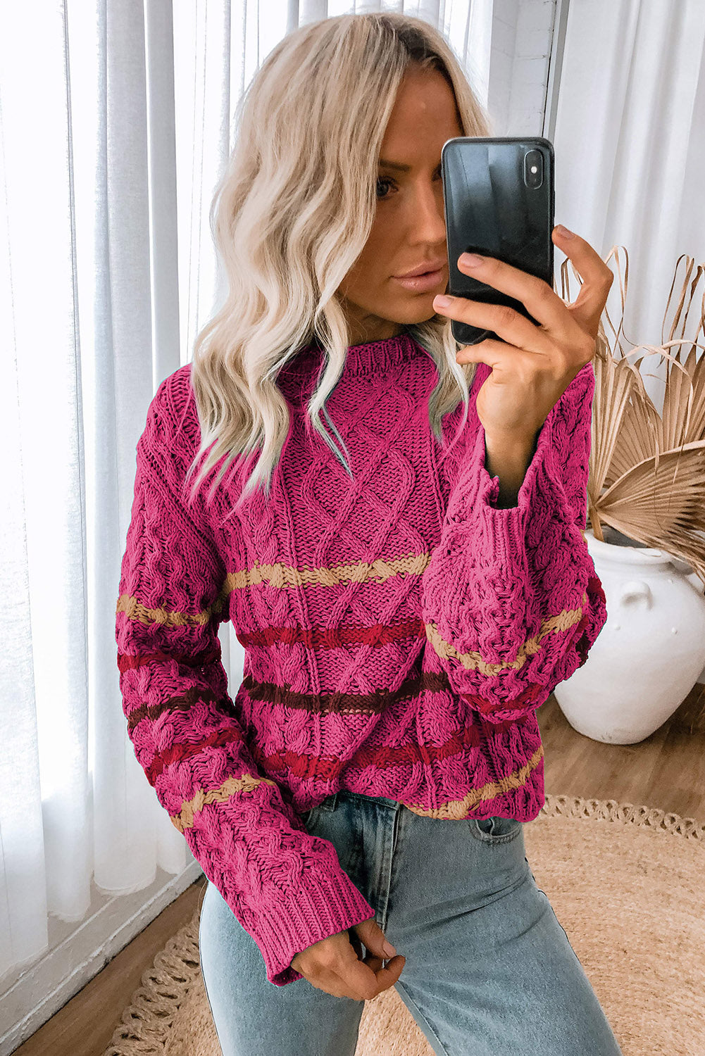 Pull au design réfléchi