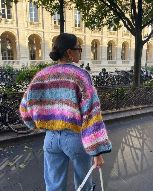 EP | Pull ouvert rayé