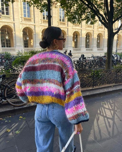 EP | Pull ouvert rayé