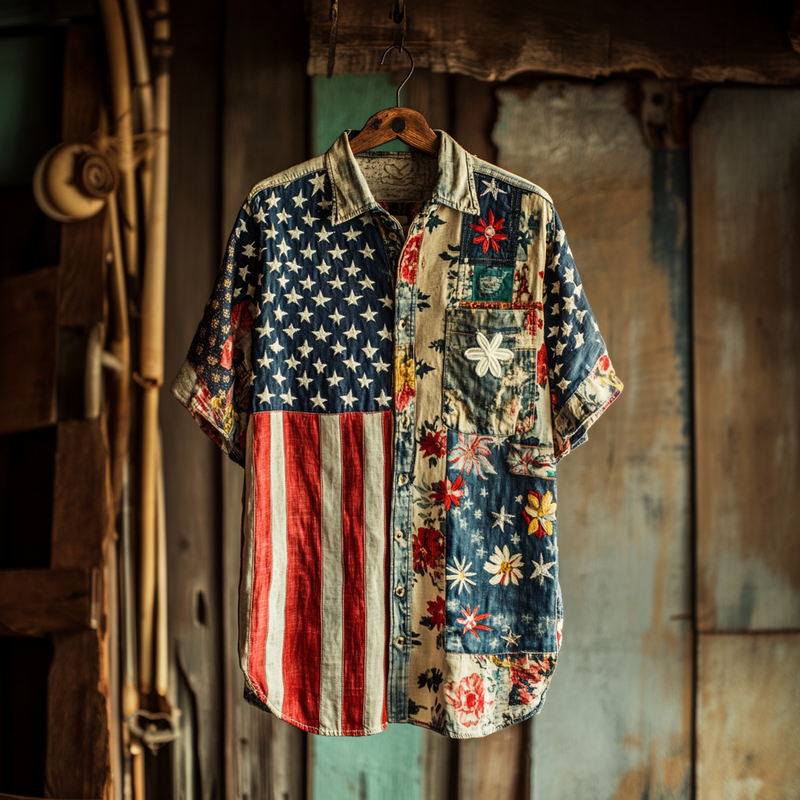 Chemise au style vintage intemporel