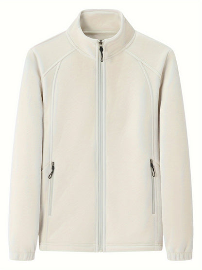 EP | Veste d'extérieur en peluche pour femmes avec col montant et manches longues