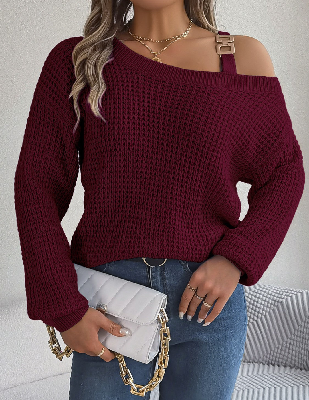 Pull au design réfléchi