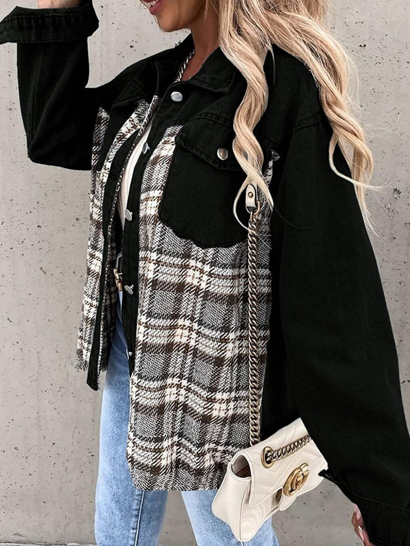 EP | Veste en flanelle vintage pour femmes