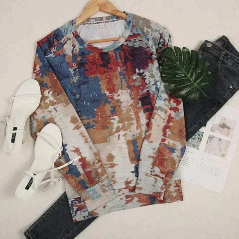 EP | Pull-over avec impression abstraite