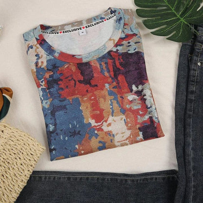 EP | Pull-over avec impression abstraite