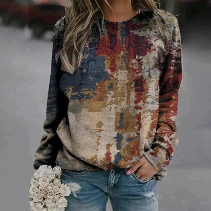 EP | Pull-over avec impression abstraite