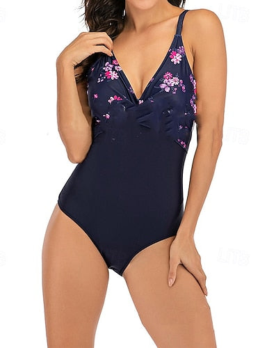 Bathing Suit Swimsuits One Pieces Stripes Uv Protection Elastic Sleeveless Swimwear Swimsuit Surfing Diving Swimming Summer