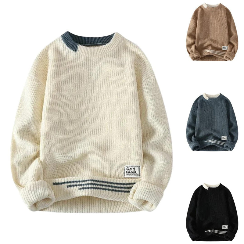 EP | Pull-over vintage à col rond