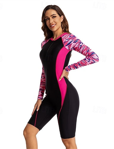 Rash Guard One Piece Swimsuit Universe Printed Front Zip Spandex Uv Sun Protection Upf50+ Quick Dry Sleeveless Bodysuit Bathing Suit Surfing Beach Water Sports Summer
