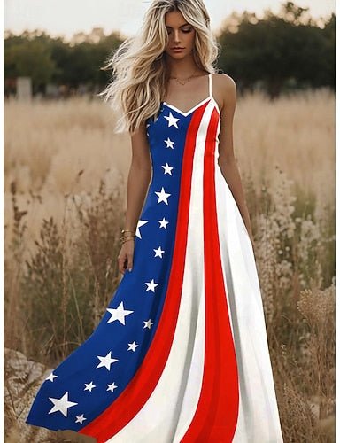 Independence Day Patriotic Swimsuits Tankini 2 Piece Boy Leg Swimsuit Backless Vacation Beach Wear Flag U Neck Sleeveless Bathing Suits