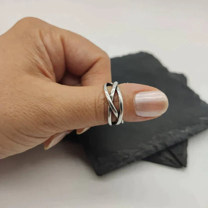 Argent Bague artisanal délicat