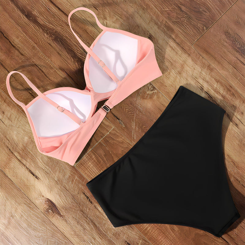 SL | Bikini taille haute avec haut twisté sur le devant