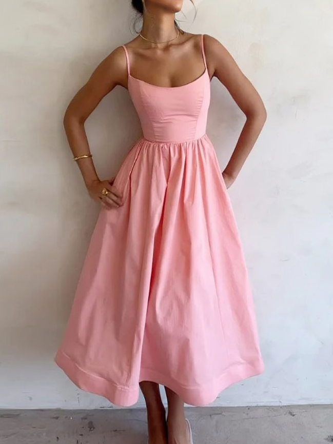 SL | Maxi-robe fluide avec étoiles spaghetti