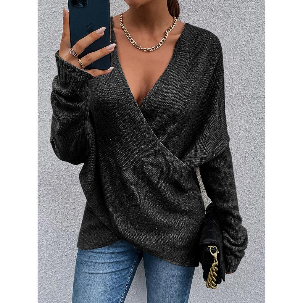 EP | Pull-over sexy avec devant croisé