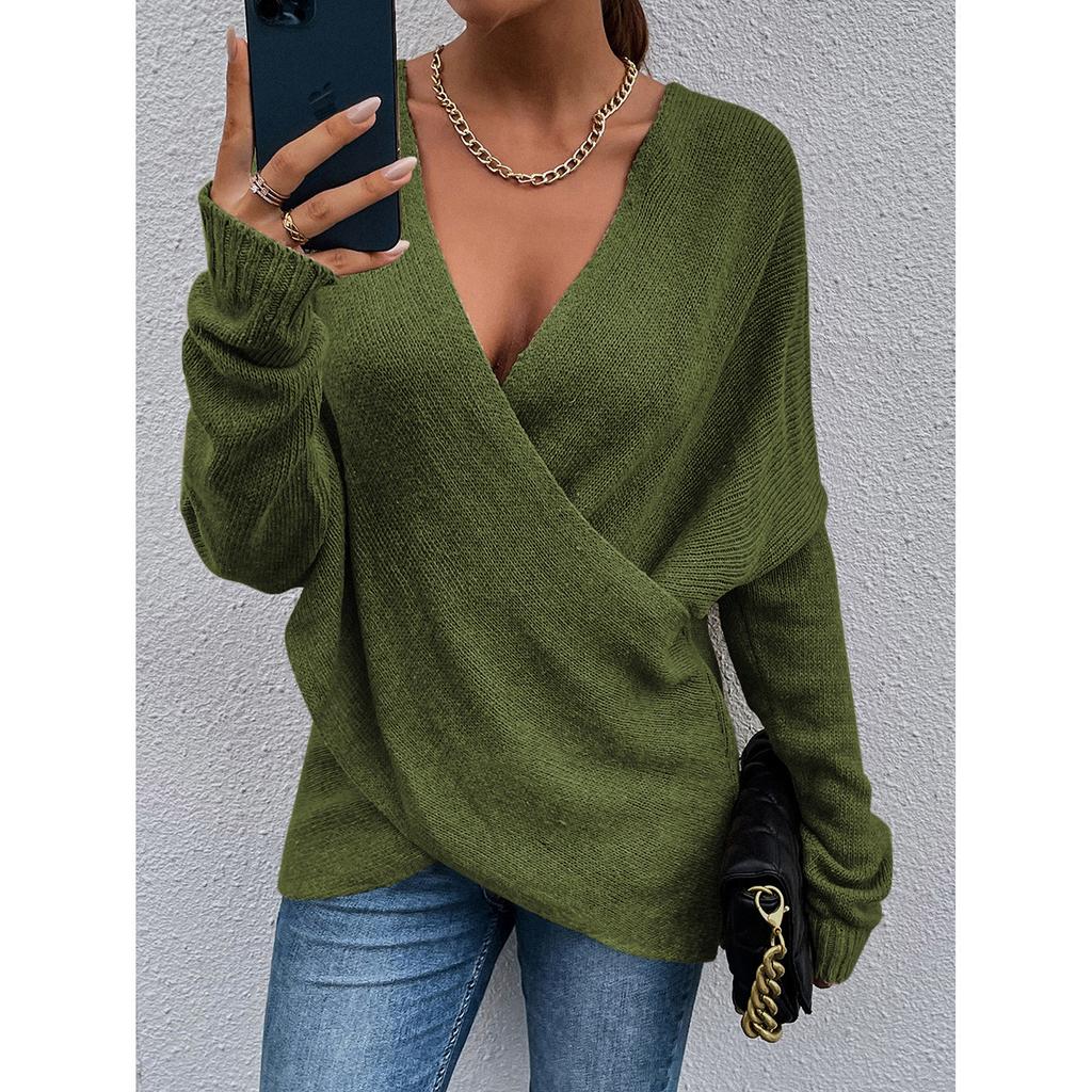 EP | Pull-over sexy avec devant croisé