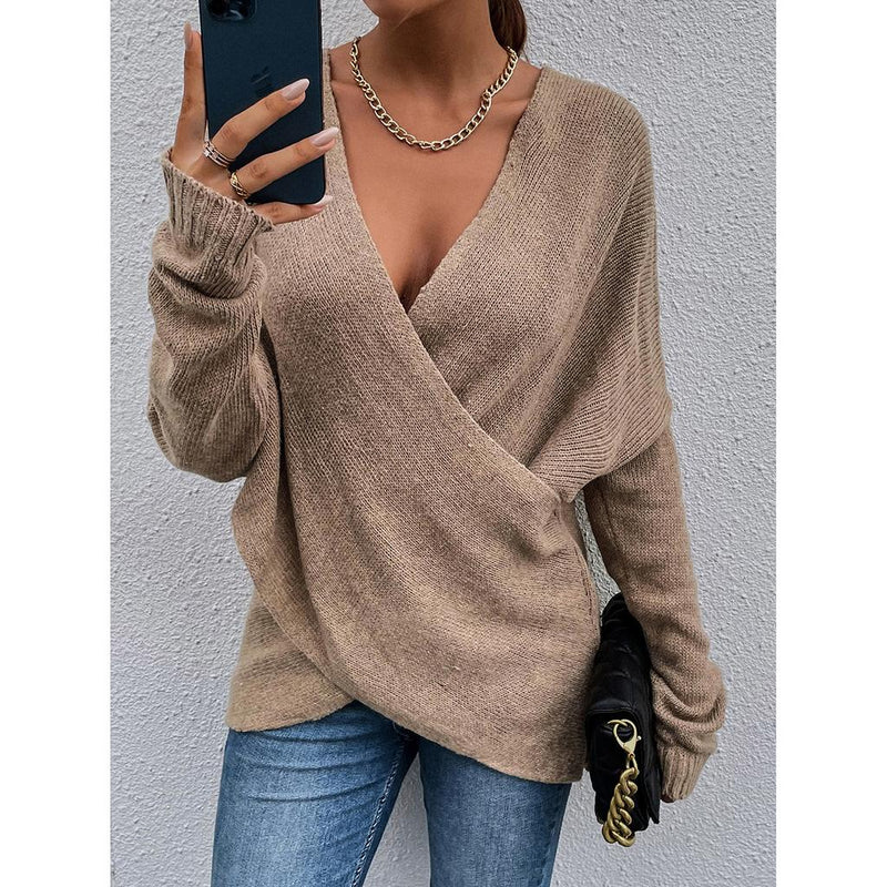 EP | Pull-over sexy avec devant croisé