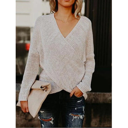 EP | Pull-over sexy avec devant croisé