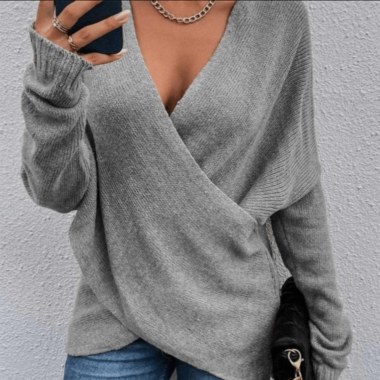 EP | Pull-over sexy avec devant croisé
