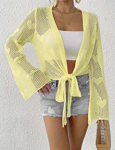 Swimwear Cover Up Rash Guard Swimsuit Cut Out Vacation Beach Wear Color Long Sleeve Bathing Suits