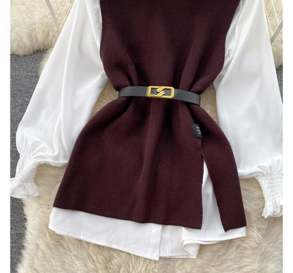 EP | Ensemble pull-over sans manches