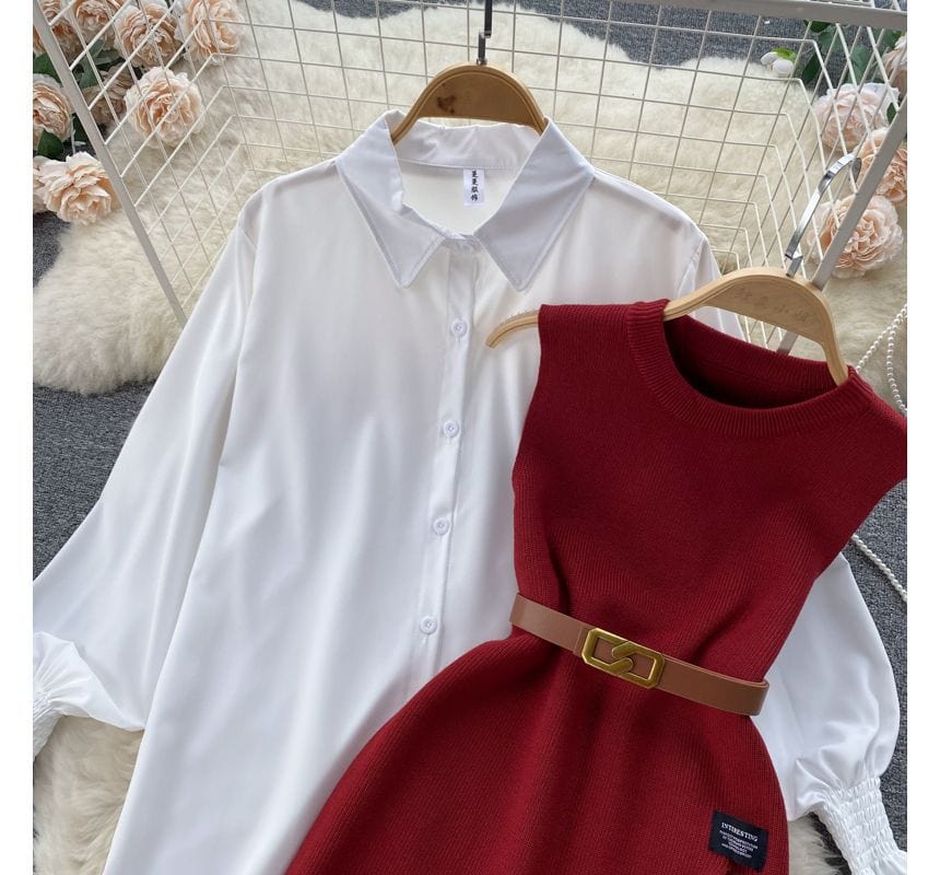 EP | Ensemble pull-over sans manches