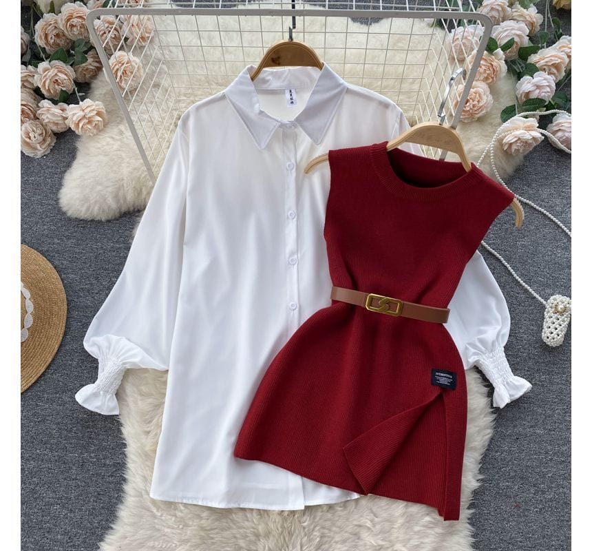 EP | Ensemble pull-over sans manches