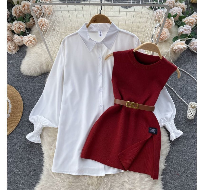 EP | Ensemble pull-over sans manches