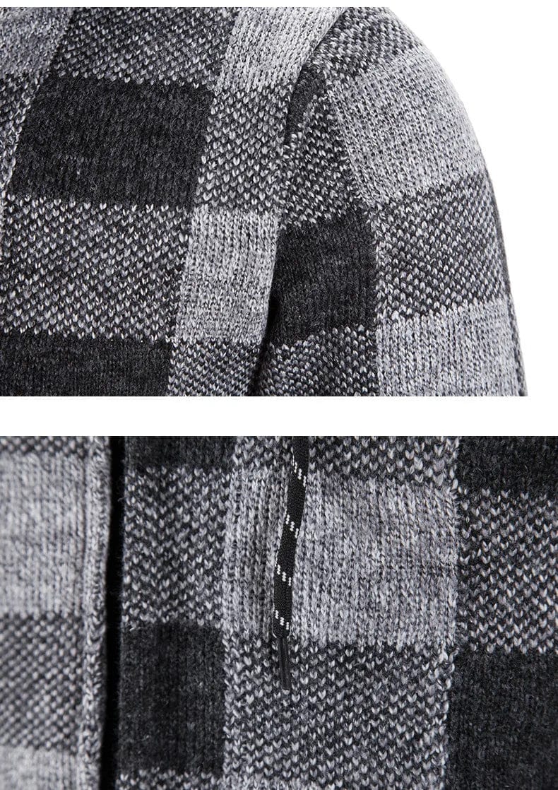 EP | Sweat à capuche à carreaux et manches longues