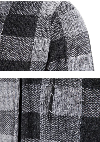 EP | Sweat à capuche à carreaux et manches longues