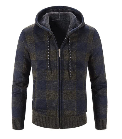 EP | Sweat à capuche à carreaux et manches longues